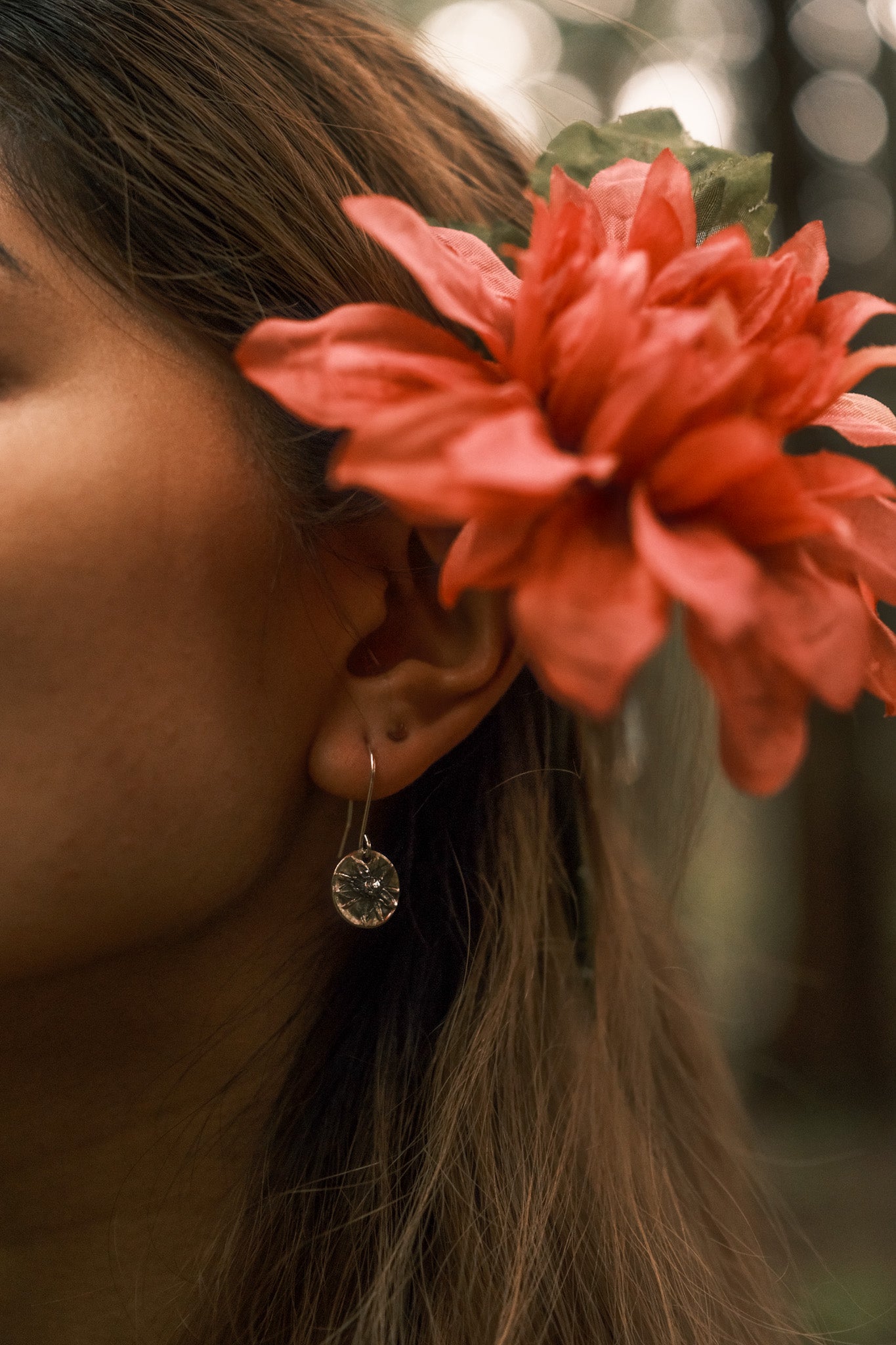 Pod Earrings - Nodding Onion Flower